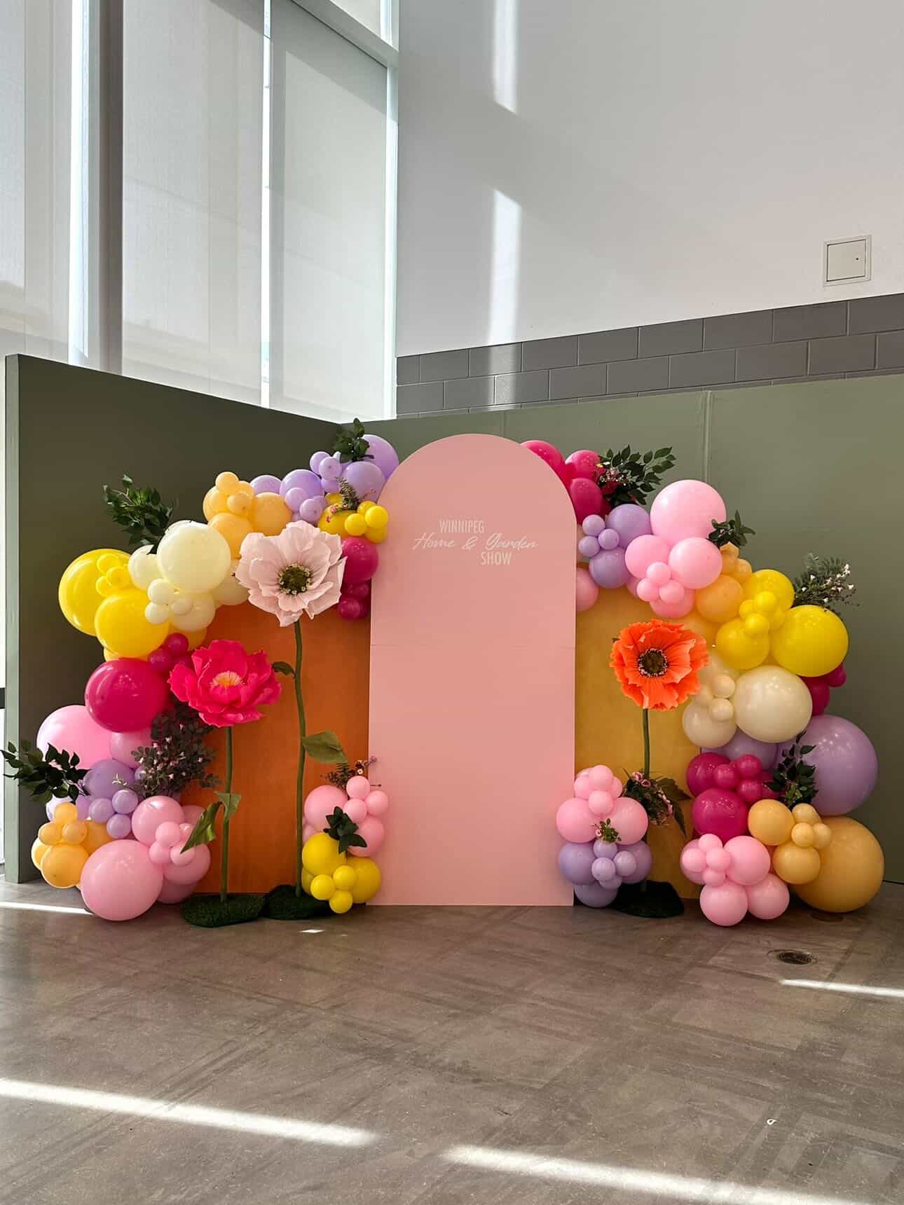 Favorite balloon backdrop setup